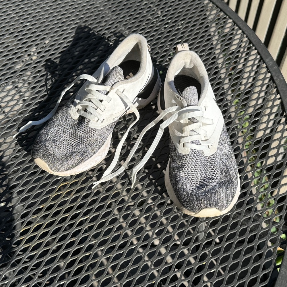 Nike Gray and White Sneakers